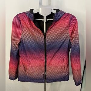 Gap reversible hooded rain jacket windbreaker size small‎